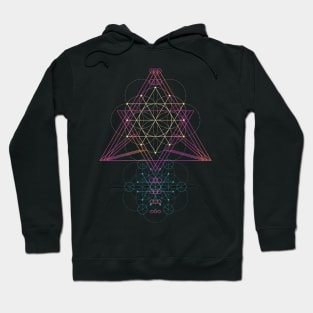 Flower of Life Shirt - Rainbow Triangle - Sacred Geometry - Festival - Psychedelic Artwork - Spiritual Hoodie